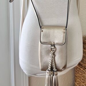 Cream Mini Crossbody Bag